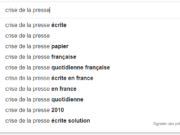 Google - crise de la presse
