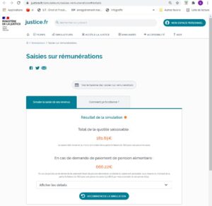 estimation quotité saisissable SMIC